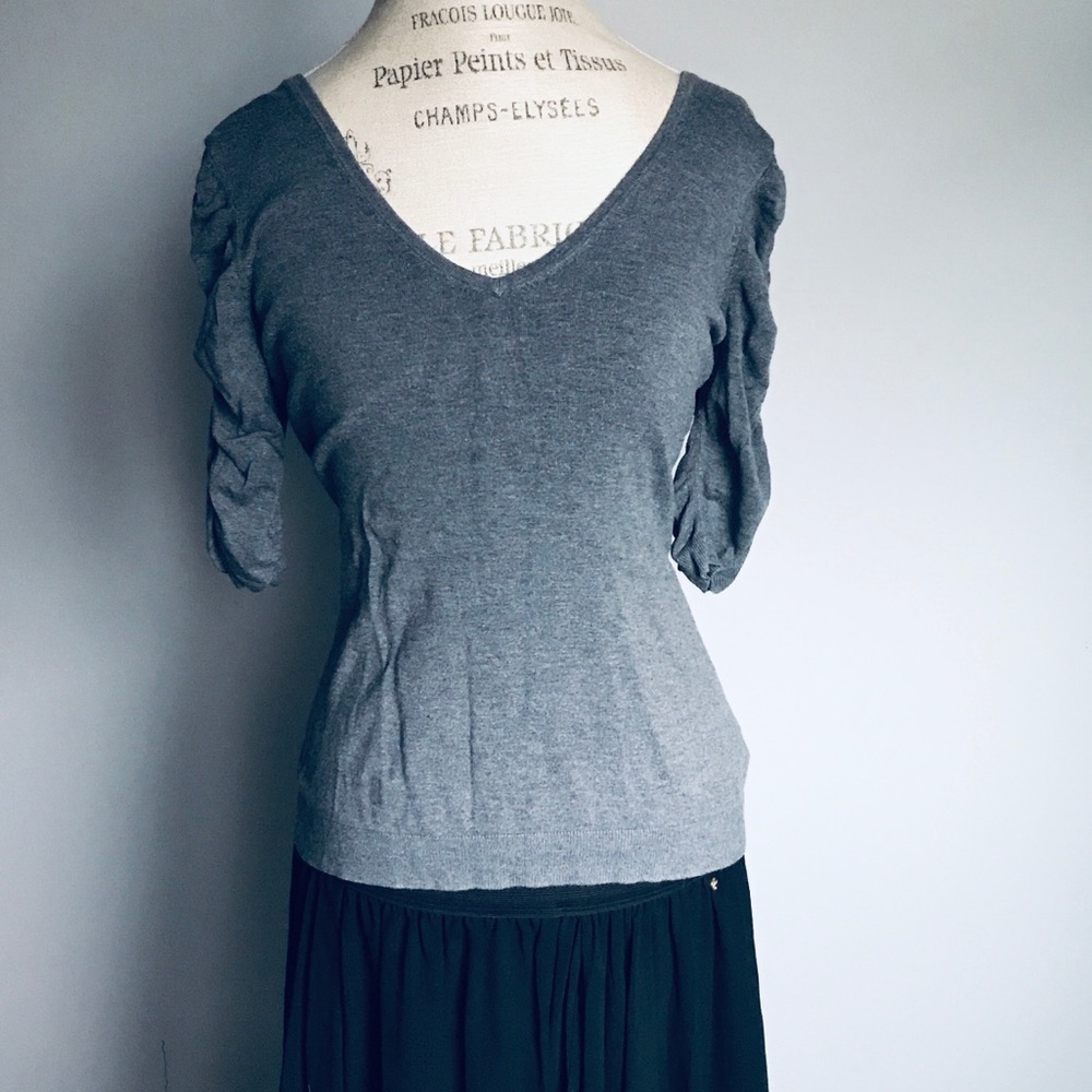 EXPRESS Ruched Sleeves Blouse